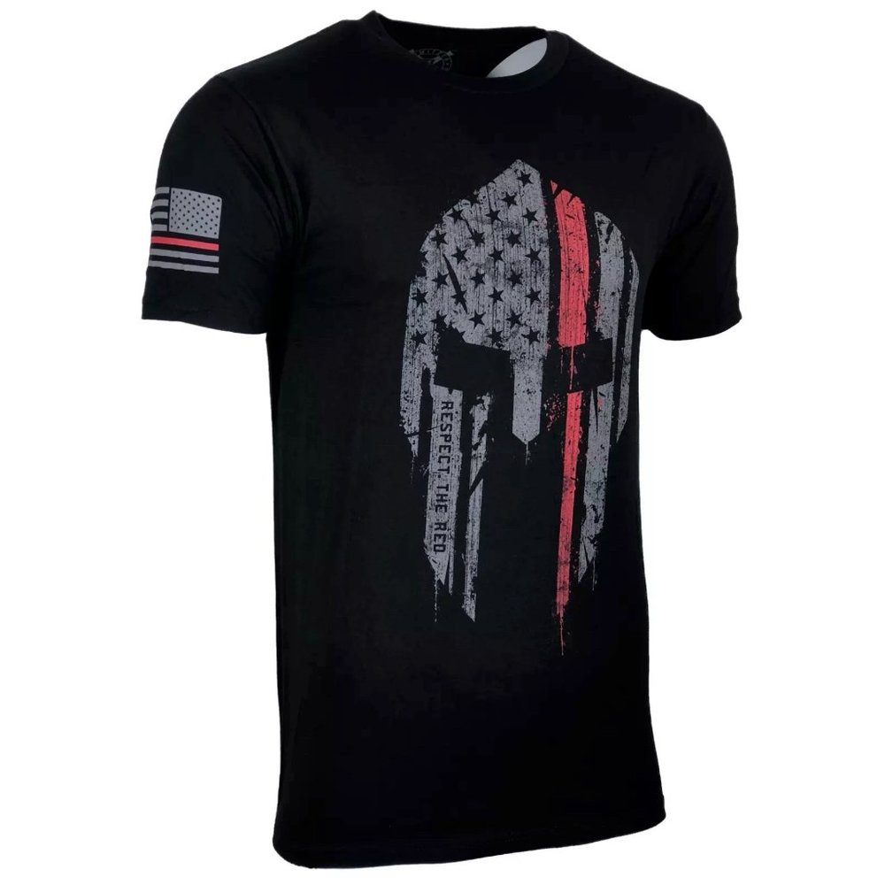 Howitzer Style Men's T-Shirt RESPECT THE RED Military Grunt - Picture 3 of 9